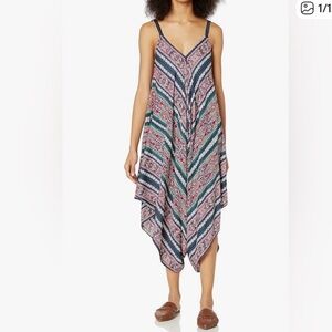 Angie Vibrant Multicolor Patterned Dress